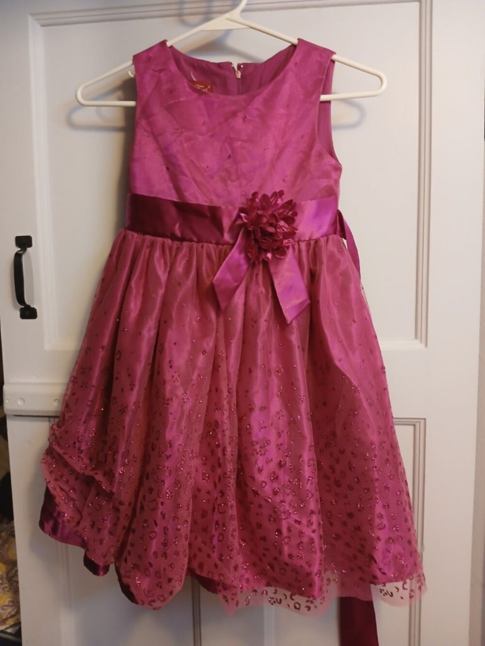 Princess Faith Girls 6x Hot Pink Dress